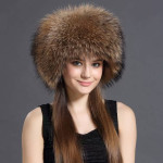 Premium Casual Fox Fur Hat – Stylish Genuine Fur Winter Hat with Ear Protection for Men and Women