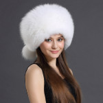 Premium Casual Fox Fur Hat – Stylish Genuine Fur Winter Hat with Ear Protection for Men and Women