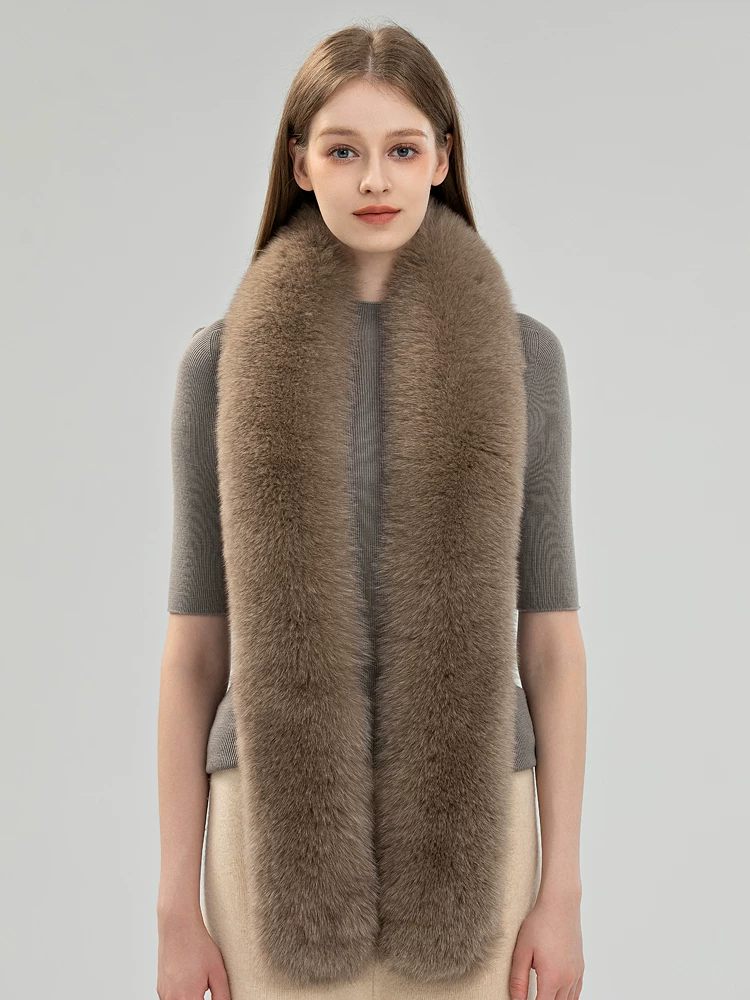 Women's Pure Wool Knit Cape/Poncho/Scarf – Autumn/Winter Fashionable Sweater-Coat with Fox Fur Collar