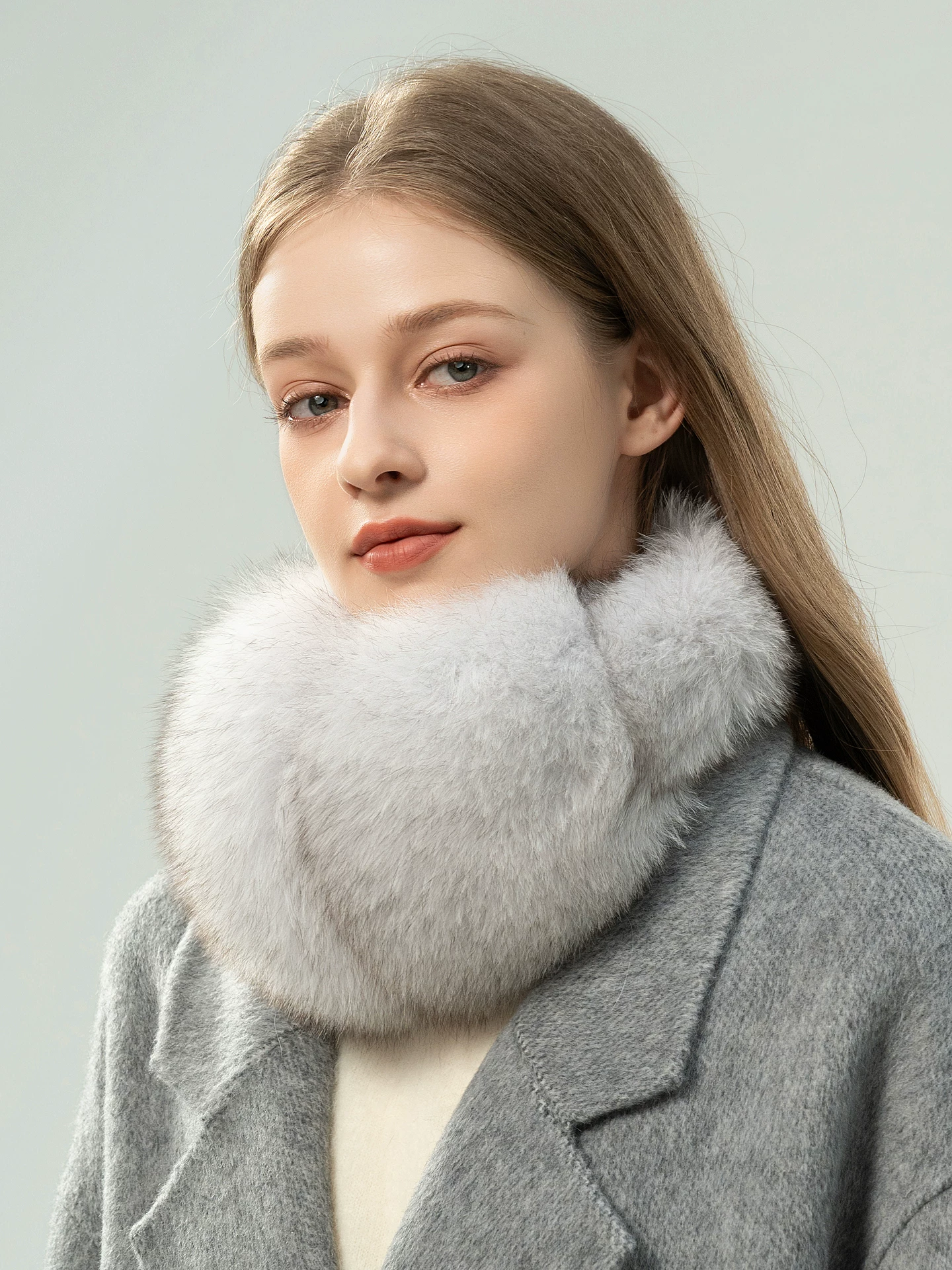 Women's Stylish Fox Fur Earmuffs – Winter Warmth & Ear Protection; Genuine Fur Ear Warmers (Convertible into Neck Warmer)