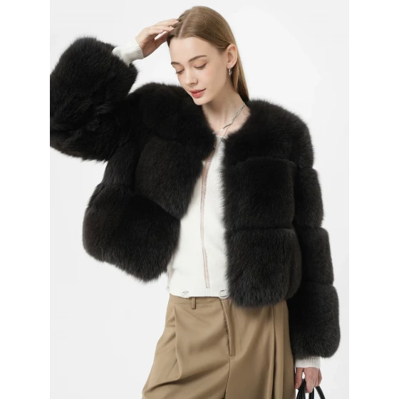 Short Fox Fur Coat